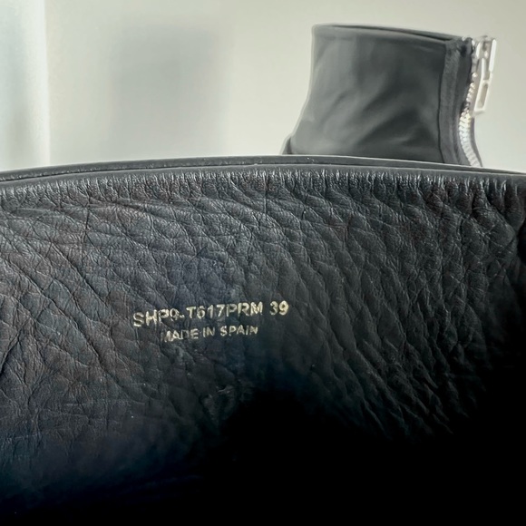 3.1 Phillip Lim black zip up Lela combat lugged platform ankle boots - Picture 9 of 13